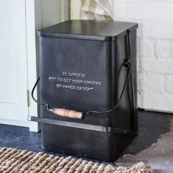 Ordnungshelfer|Aufbewahrung^LOBERON Abfalleimer Connoly antikschwarz