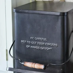 Ordnungshelfer|Aufbewahrung^LOBERON Abfalleimer Connoly antikschwarz