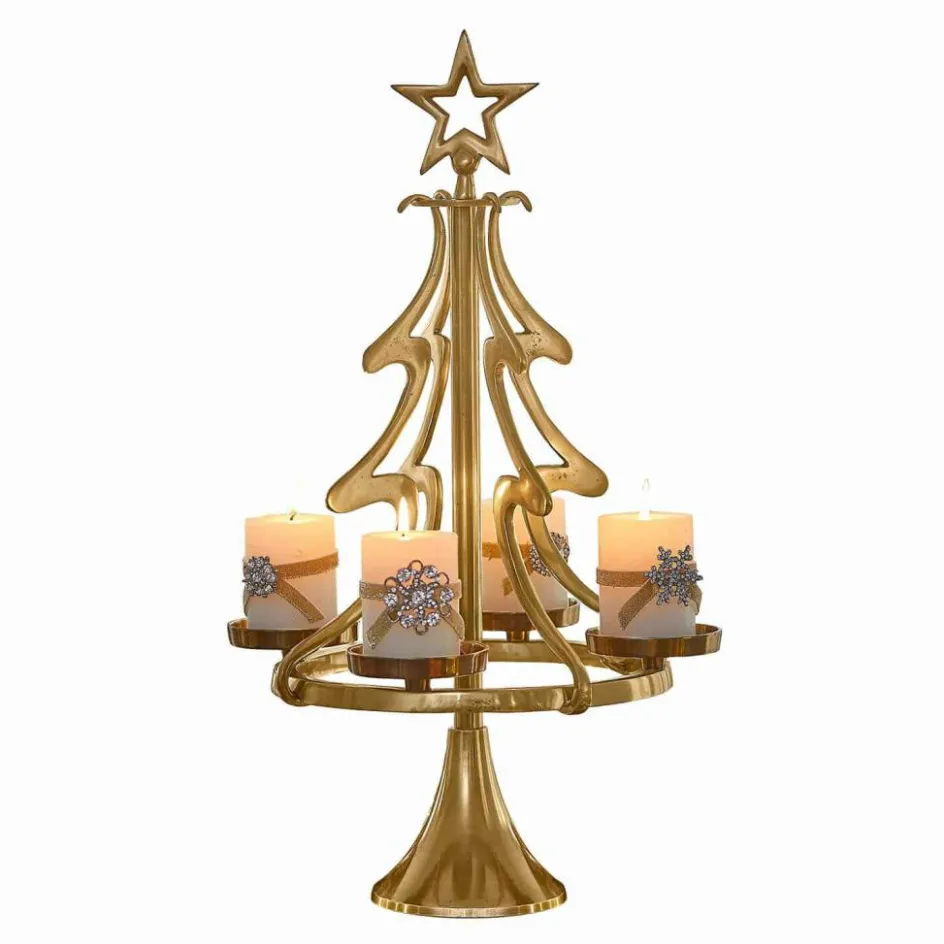 Adventskranz^LOBERON Adventskranzständer Gaetana gold