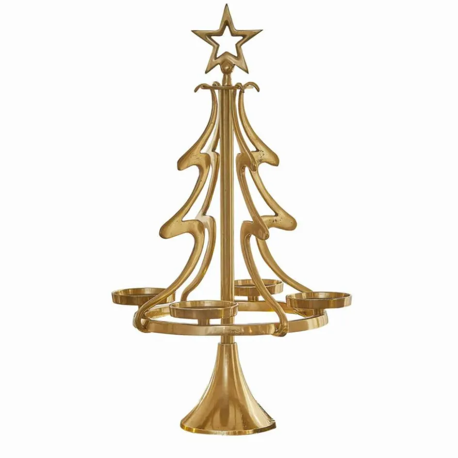 Adventskranz^LOBERON Adventskranzständer Gaetana gold