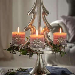 Adventskranz^LOBERON Adventskranzständer Gaetana silber
