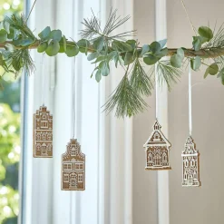 Christbaumschmuck^LOBERON Anhänger 4er Set Gabin