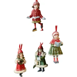 Christbaumschmuck^LOBERON Anhänger 4er Set Nostalgic