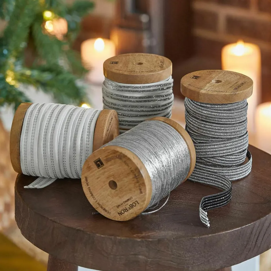 Geschenkverpackungen|Schreibwaren^LOBERON Band 4er Set Arceno silber