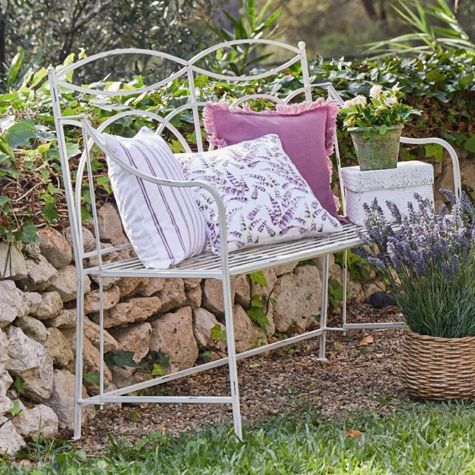 Sitzmöbel^LOBERON Bank Jablines antikweiß