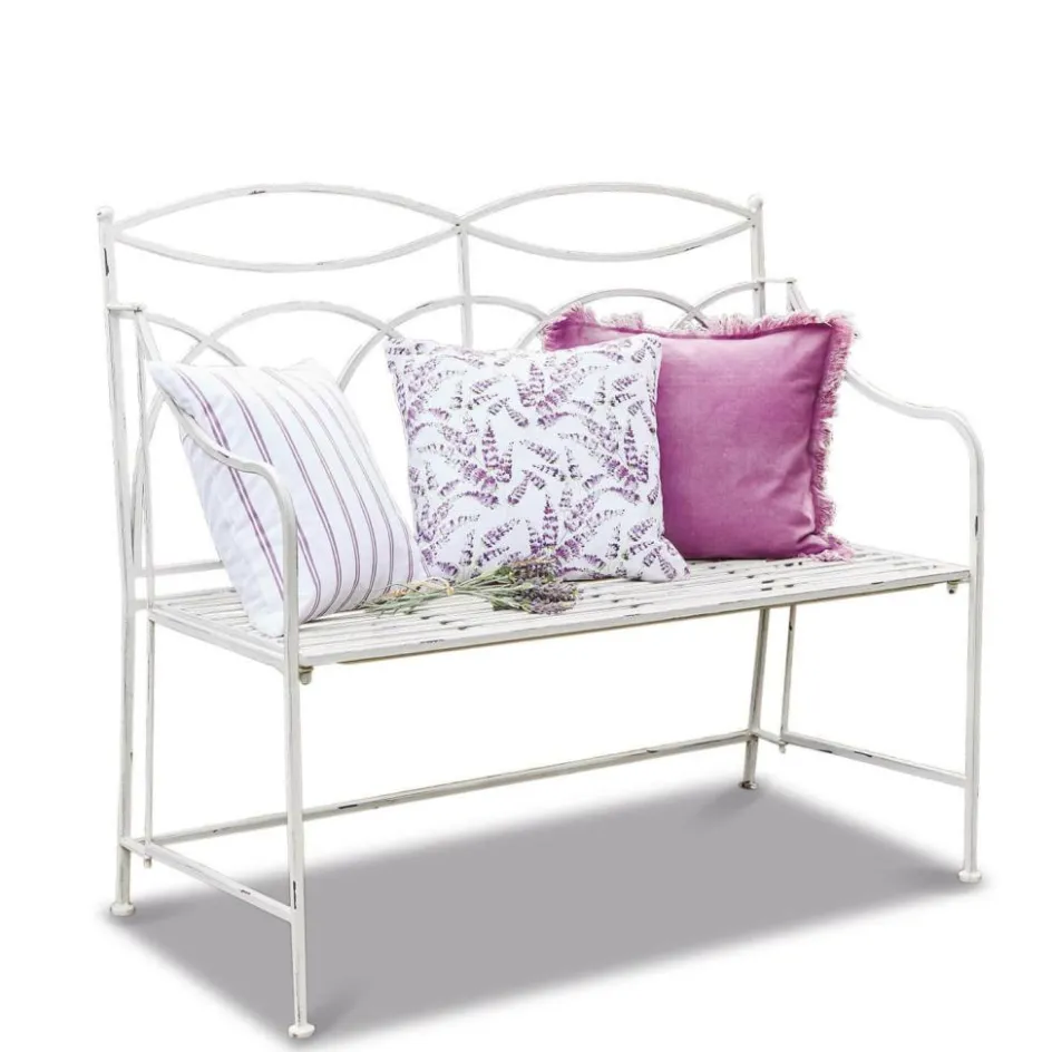 Sitzmöbel^LOBERON Bank Jablines antikweiß