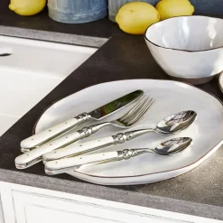 Besteck|Besteck^LOBERON Besteck Bigeste silber/weiß