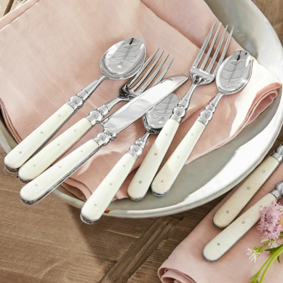 Besteck|Besteck^LOBERON Besteck Bigeste silber/weiß