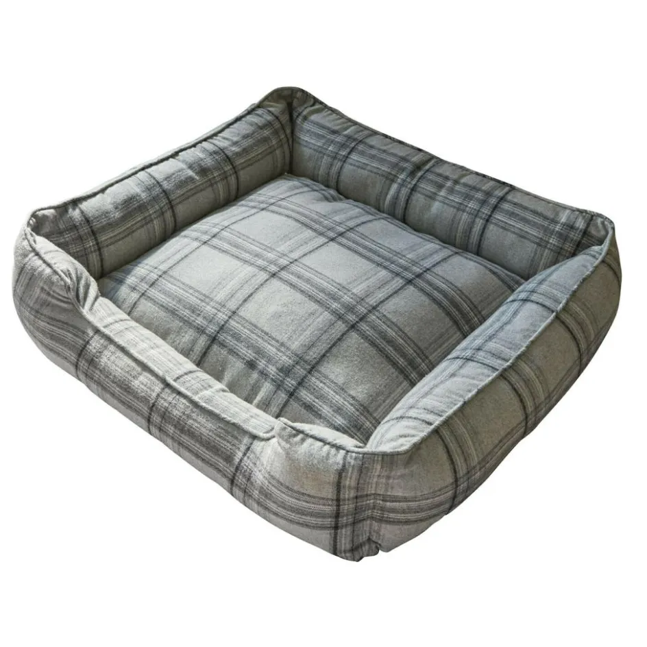 Schlafplätze & Möbel|Rückzugsorte Für Haustiere^LOBERON Bett für Haustiere Creswyn grau/kariert