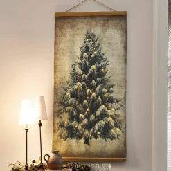 Weihnachtliche Deko-Objekte^LOBERON Bild mit LED Gussers