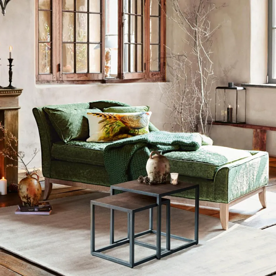 Sofas|Sofas^LOBERON Chaiselongue Alphonse grün