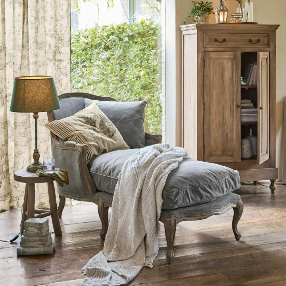 Sofas|Sessel^LOBERON Chaiselongue Muel grau/braun