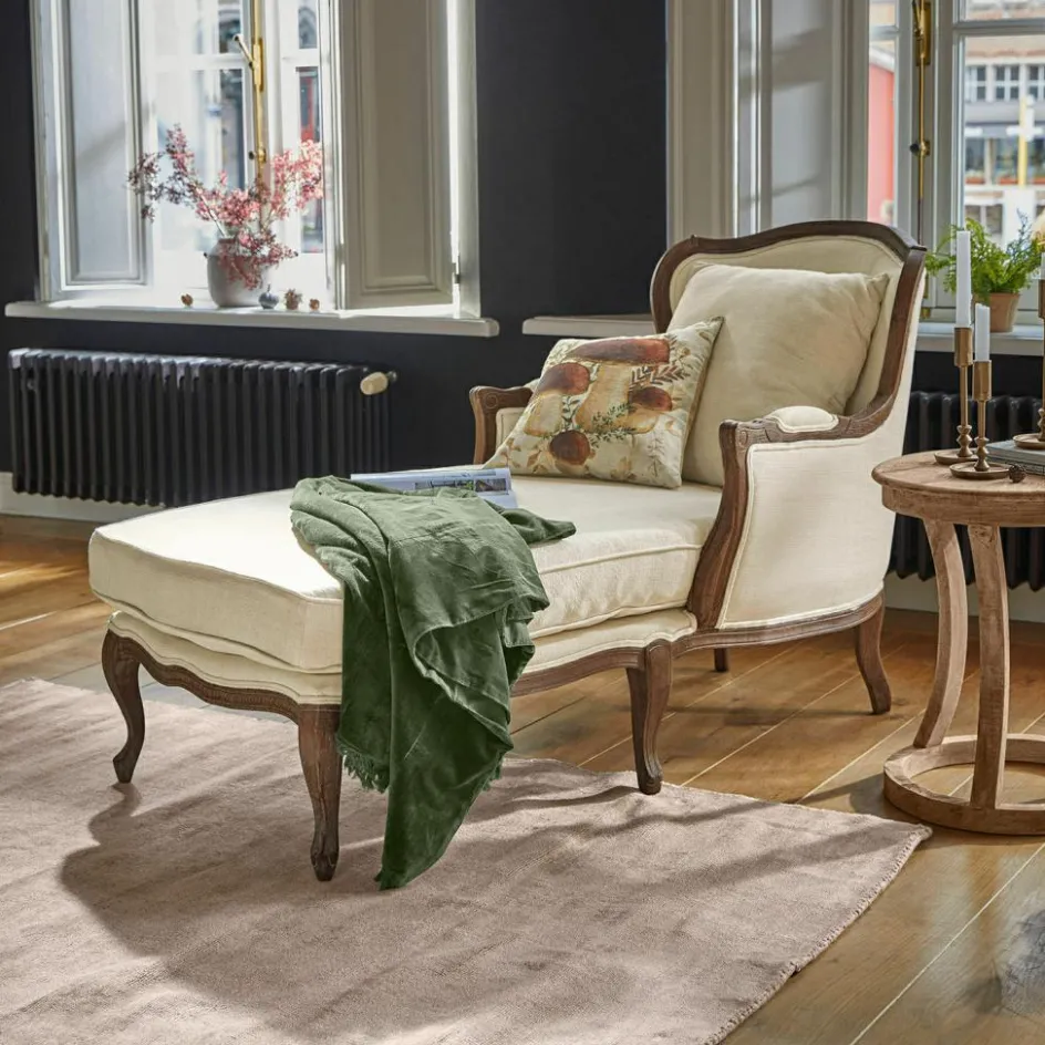 Sofas|Sessel^LOBERON Chaiselongue Muel creme/braun