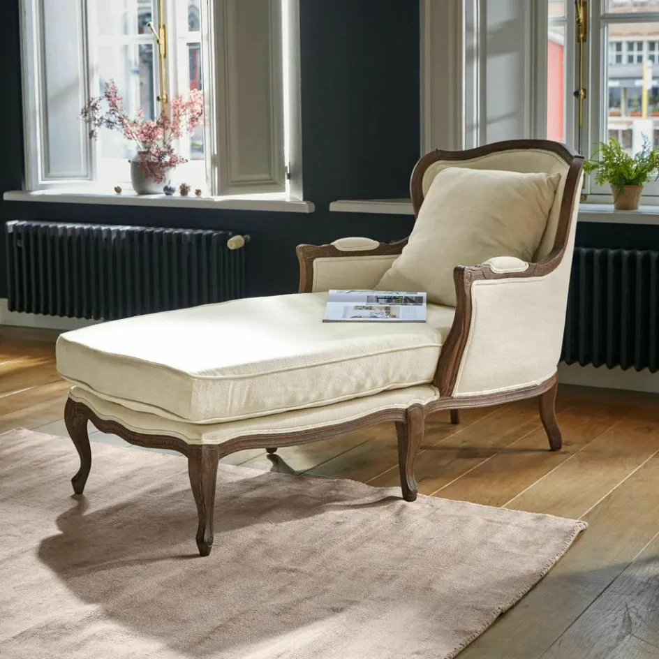 Sofas|Sessel^LOBERON Chaiselongue Muel creme/braun