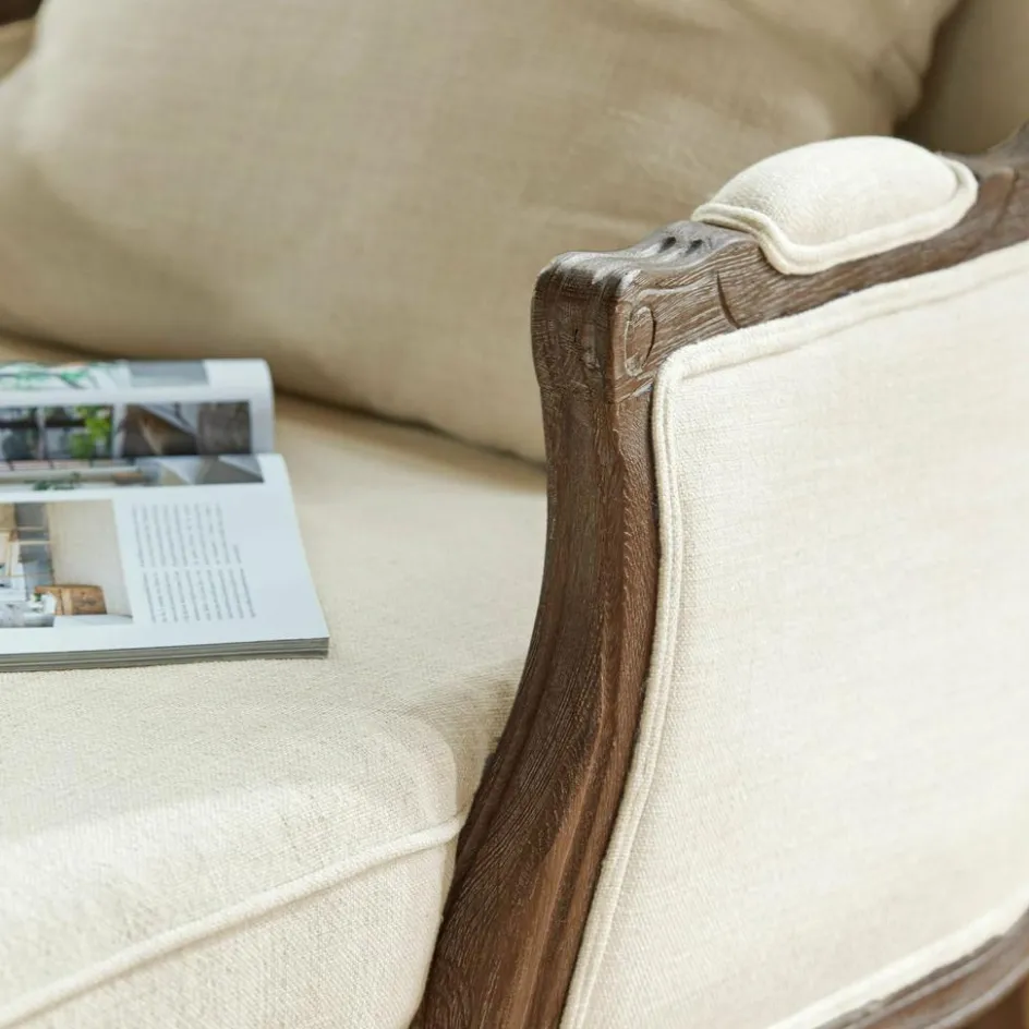 Sofas|Sessel^LOBERON Chaiselongue Muel creme/braun