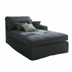 Sofas|Sofas^LOBERON Chaiselongue Seaford dunkelgrau