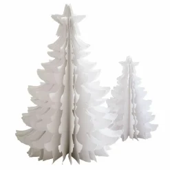 Weihnachtliche Deko-Objekte^LOBERON Deko-Baum 2er Set Amuré weiß