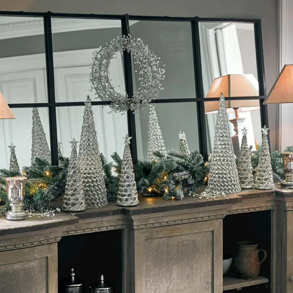 Beleuchtete Weihnachtsdeko^LOBERON Deko-Baum 2er Set Glitter