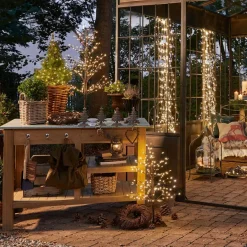 Beleuchtete Weihnachtsdeko^LOBERON Deko-Baum 2er Set Hellerud Rot