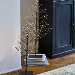 Beleuchtete Weihnachtsdeko^LOBERON Deko-Baum 2er Set Hellerud Rot