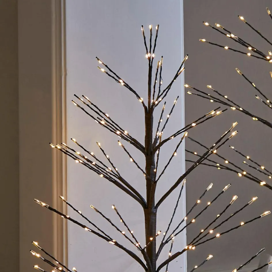 Beleuchtete Weihnachtsdeko^LOBERON Deko-Baum 2er Set Hellerud Rot">