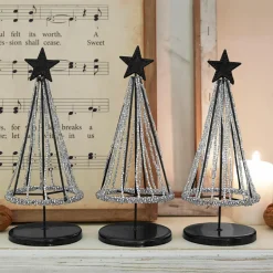 Weihnachtliche Deko-Objekte^LOBERON Deko-Baum 3er Set Zerelle