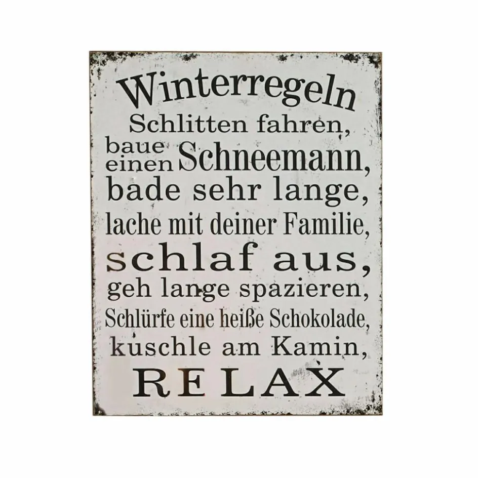 Bilder|Dekoration^LOBERON Dekoboard Winterregeln