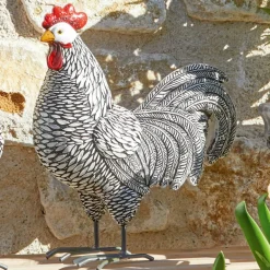 Gartendekoration^LOBERON Deko-Huhn 2er Set Mannis