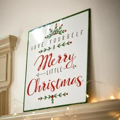 Weihnachtliche Deko-Objekte^LOBERON Deko-Schild Merry Merry