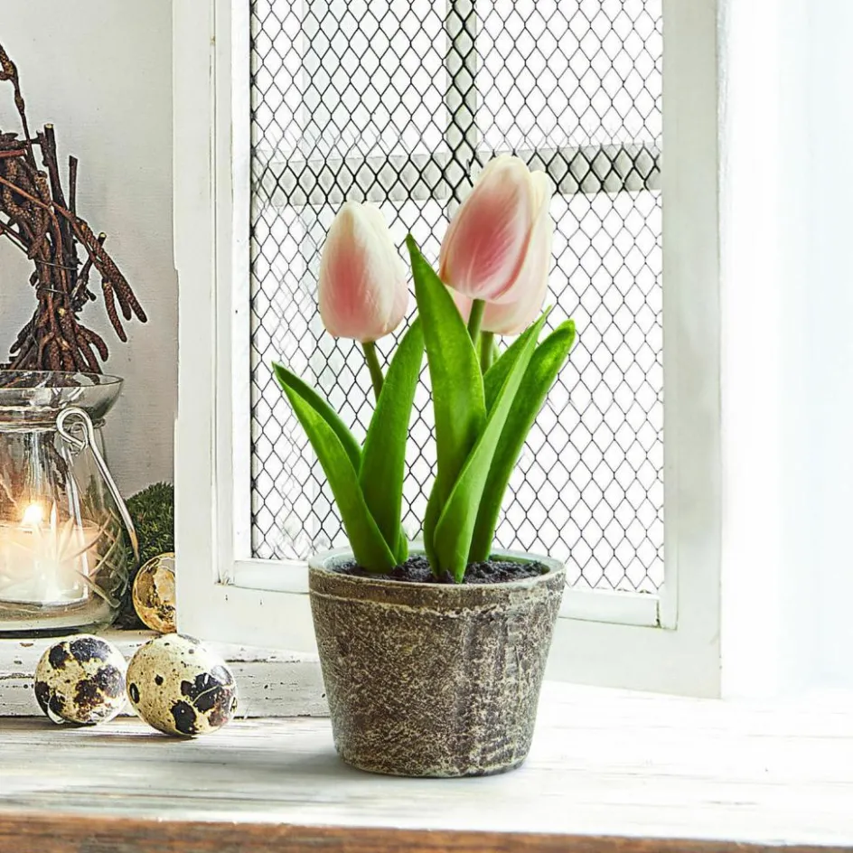 Kunst- & Trockenblumen|Dekoration^LOBERON Deko-Tulpe 2er Set Zéphine