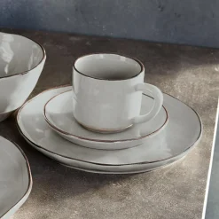 Geschirr|Geschirr^LOBERON Dessertteller 6er Set Biarré grau