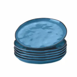 Geschirr|Geschirr^LOBERON Dessertteller 6er Set Biarré blau