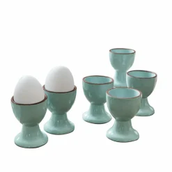 Geschirr|Geschirr^LOBERON Eierbecher 6er Set Biarré türkis