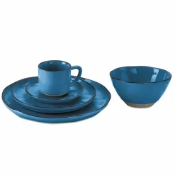 Geschirr|Geschirr^LOBERON Geschirr 30er Set Biarré blau