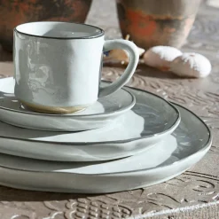 Geschirr|Geschirr^LOBERON Geschirr 30er Set Biarré grau