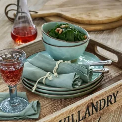 Geschirr|Geschirr^LOBERON Geschirr 30er Set Biarré türkis