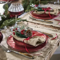 Geschirr|Geschirr^LOBERON Geschirr 30er Set Biarré rot