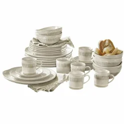 Geschirr|Geschirr^LOBERON Geschirr 30er Set Périers creme