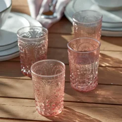 Gläser|Gläser^LOBERON Glas 6er Set Fleury rosa