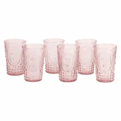 Gläser|Gläser^LOBERON Glas 6er Set Fleury rosa