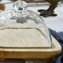 Vorratsdosen & Glasglocken|Vorratsdosen & Glasglocken^LOBERON Glasglocke mit Platte 2er Set Bellavario