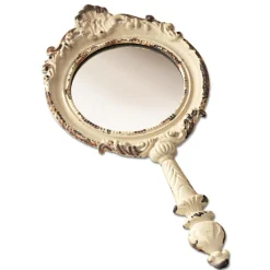 Spiegel|Spiegel^LOBERON Handspiegel Empuré antikweiß