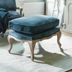 Hocker & Poufs|Sitzmöbel^LOBERON Hocker Corlay blau/braun