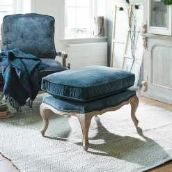 Hocker & Poufs|Sitzmöbel^LOBERON Hocker Corlay blau/braun