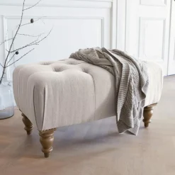 Hocker & Poufs|Sitzmöbel^LOBERON Hocker Durance leinen