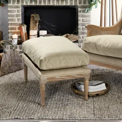 Hocker & Poufs|Sitzmöbel^LOBERON Hocker Greenbrier antikbraun/beige