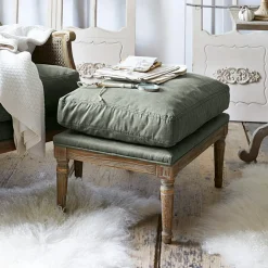 Hocker & Poufs|Sitzmöbel^LOBERON Hocker Greenbrier antikbraun/grün