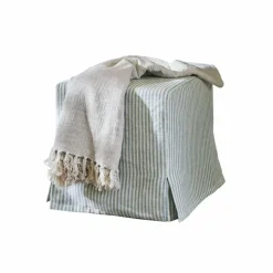 Hocker & Poufs|Sitzmöbel^LOBERON Hocker Ulysette weiß/blau