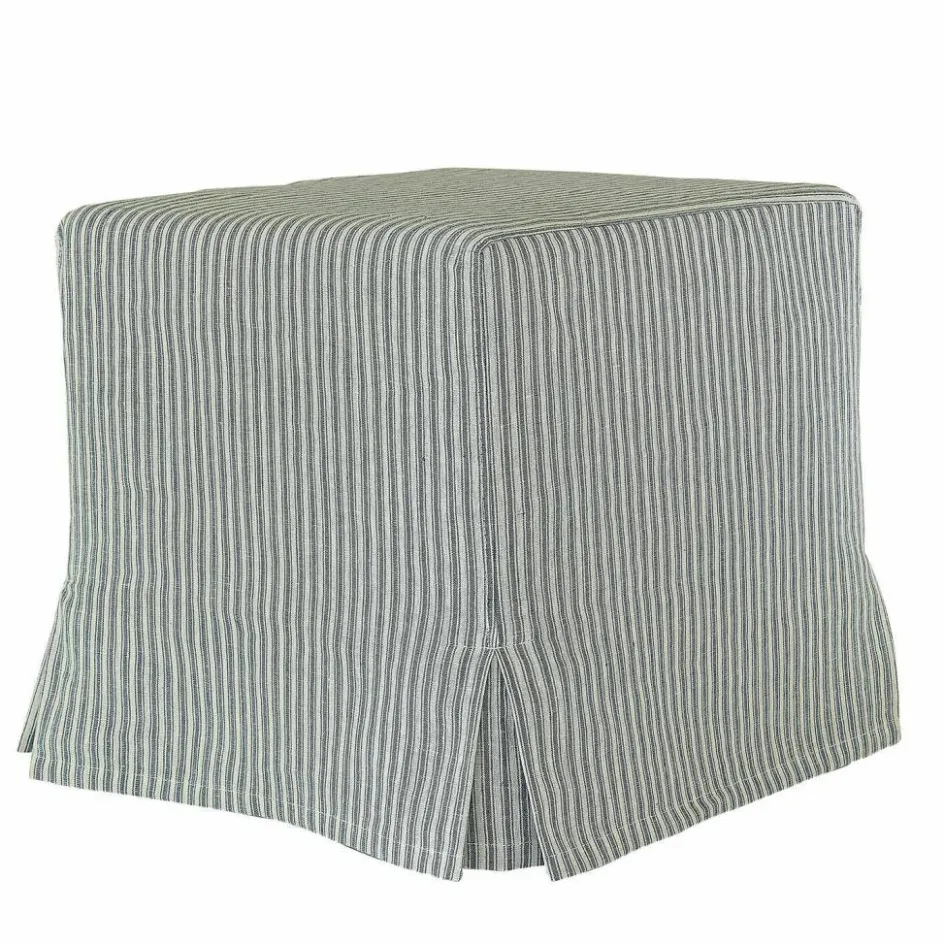 Hocker & Poufs|Sitzmöbel^LOBERON Hocker Ulysette weiß/blau