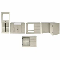 Küchenblöcke|Schränke & Regale^LOBERON Küchenzeile 5er Set Orlévine